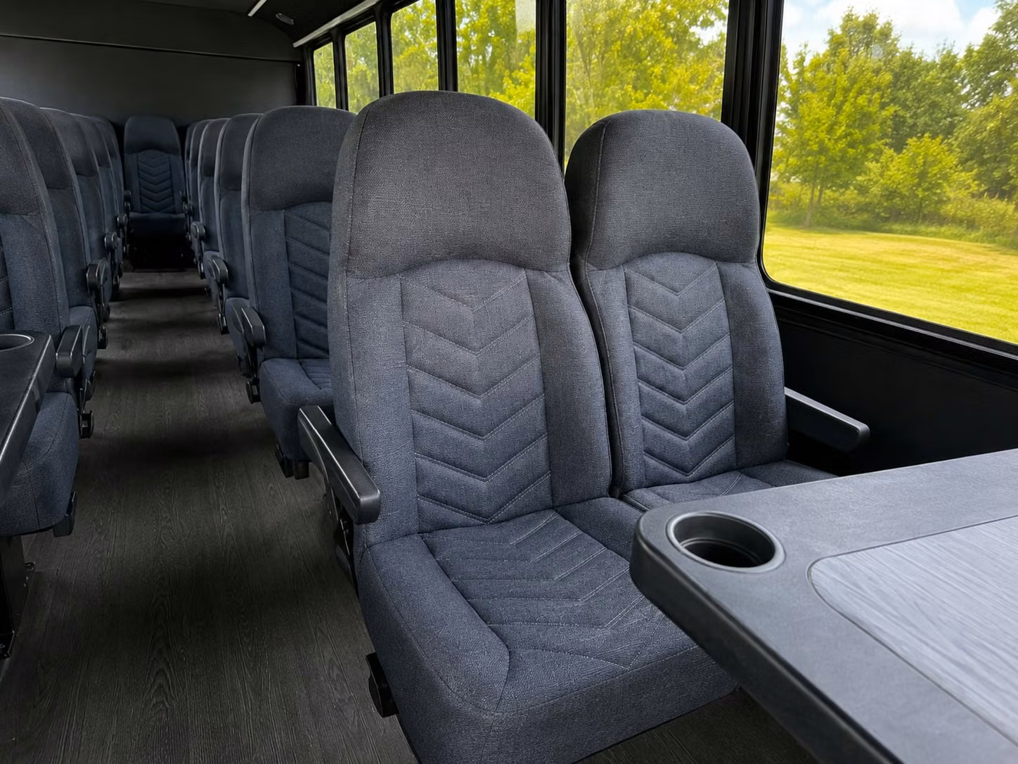 18 passenger minibus interior