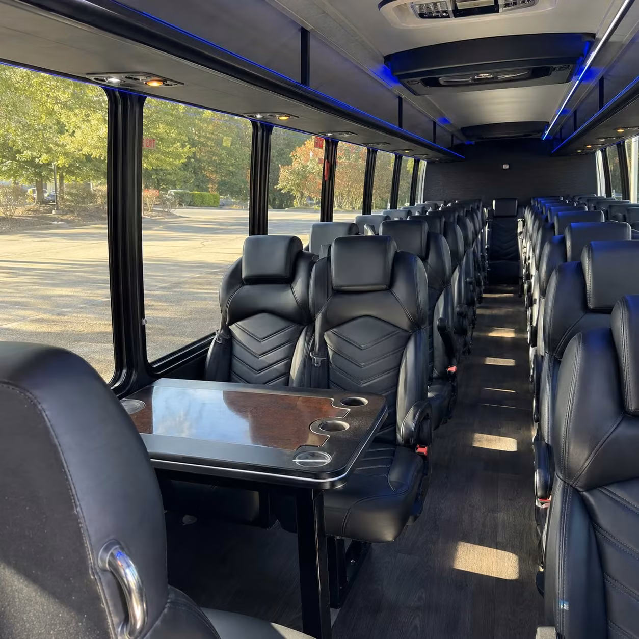 25 passenger minibus interior