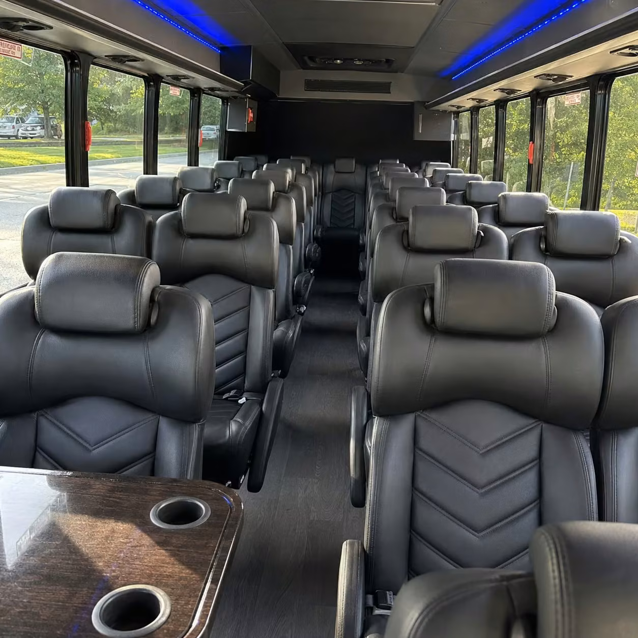 28 passenger minibus interior
