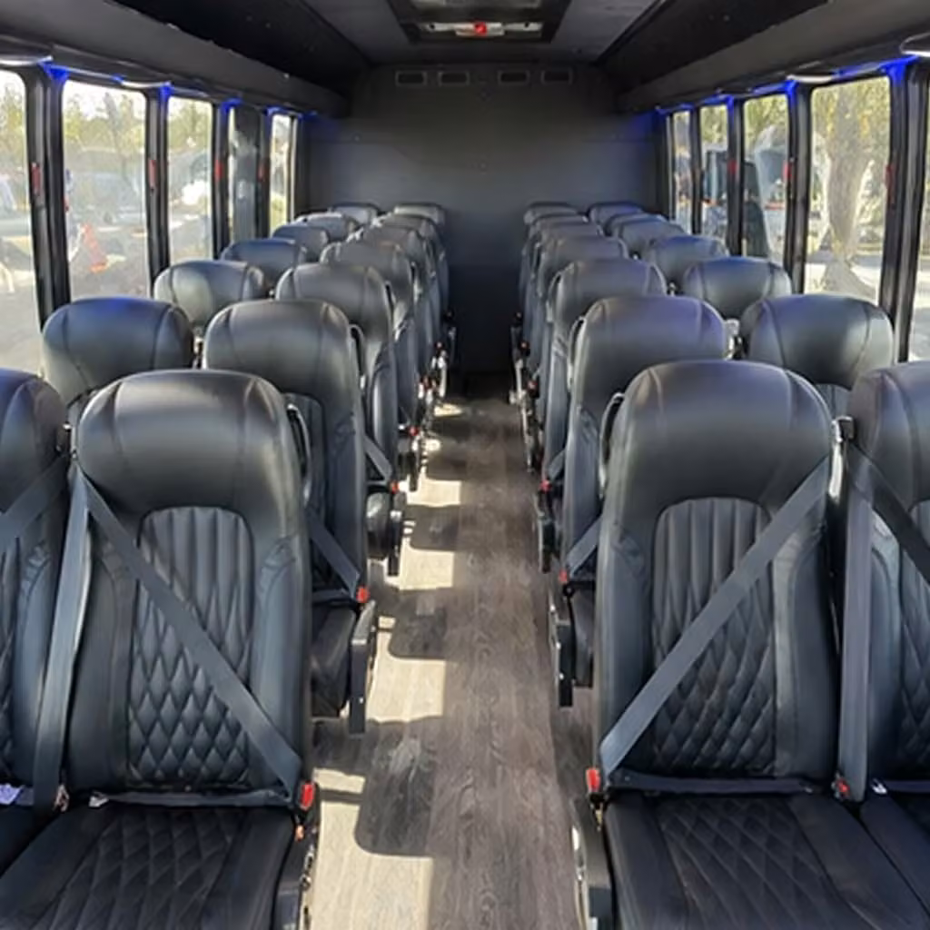 30 passenger minibus interior