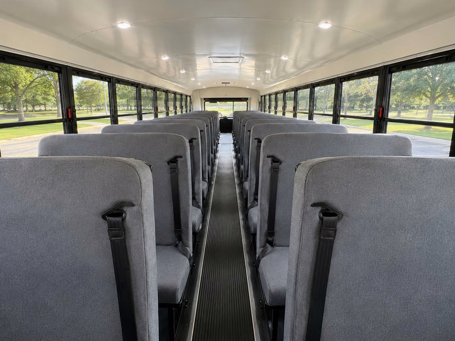 school bus inside