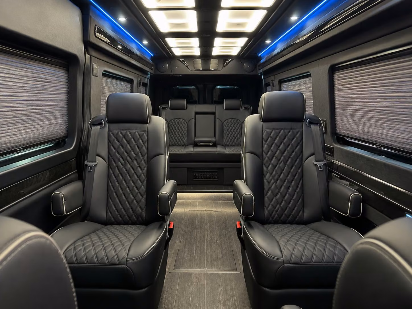sprinter van with driver inside